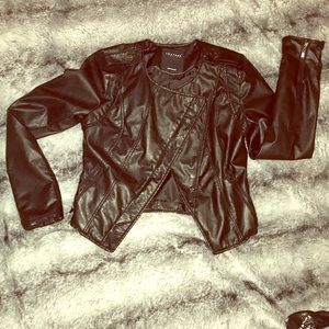 Therapy by Lane Crawford Black Leather Jacket